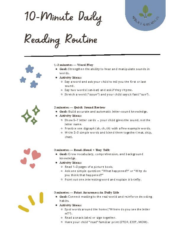 10-Minute Daily Reading Routine | Screen-Free, Research-Based Literacy ...